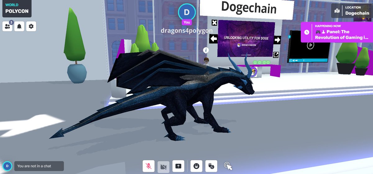 QuickswapDEX's tweet photo. Dragons &amp; doggos &amp; ghosts, oh my! 🐲🐶👻

#QuickSwap is out and about at #POLYCON2023 💜

Just stopped by our booth &amp; checked out the @DogechainFamily @aavegotchi areas 🔥

👉 Come say hi: https://t.co/9CR1zMWizj https://t.co/OFtXGp45N7