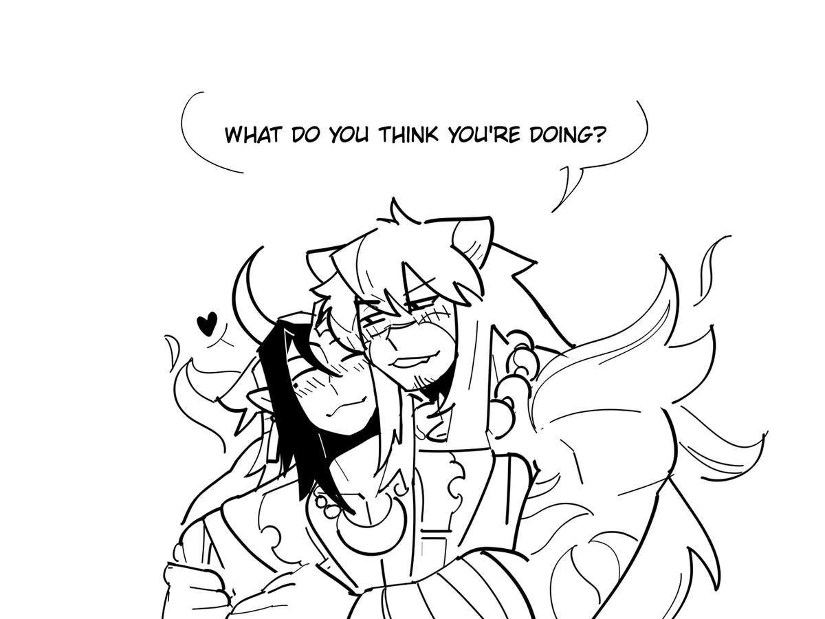 MeaowoOwo's tweet photo. #Sett #aphelios #Settphel 
All Vastaya can purr, Riot told me in a dream https://t.co/Vyh5nocvV0