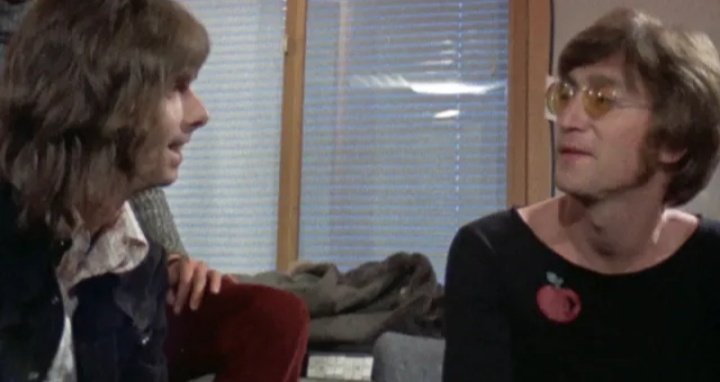 Happy birthday, Nicky Hopkins. Picture: John Lennon showing \"Imagine\" on piano to Nicky Hopkins, May, 1971. 
