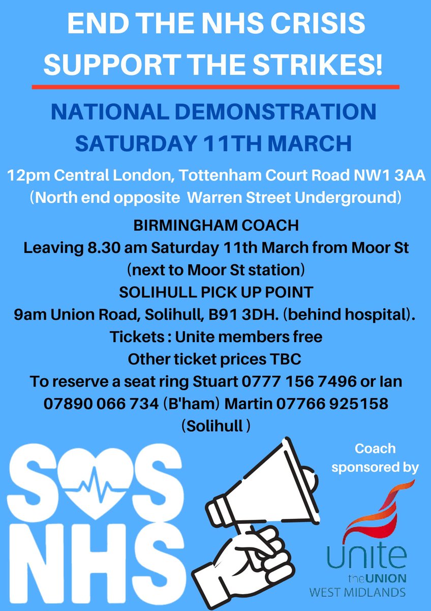 NurseSayNO's tweet photo. #Birmingham #Solihull 

Coach to the 11 March demo! https://t.co/X7wLjUaXtG