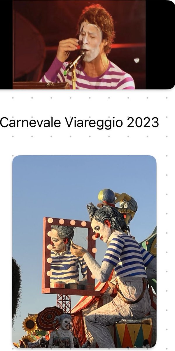 ⁦<a href="/HowardDonald/">Howard Donald</a>⁩ The Carnival waggon of Viareggio “Ridi pagliaccio”remember you in the tour The circus 🎪😍