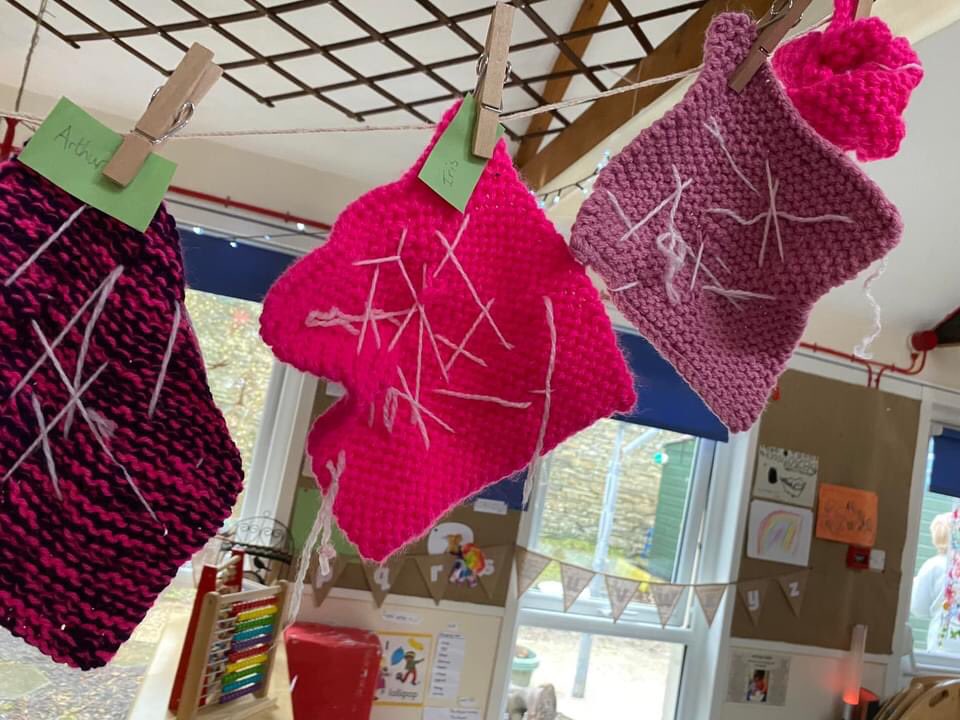 FionaGreaves3's tweet photo. Delighted to get sewing underway in my setting, we have been practicing for a while but the Froebel Trust webinar has inspired us. #froebeltrust https://t.co/8aZLGlU2VF