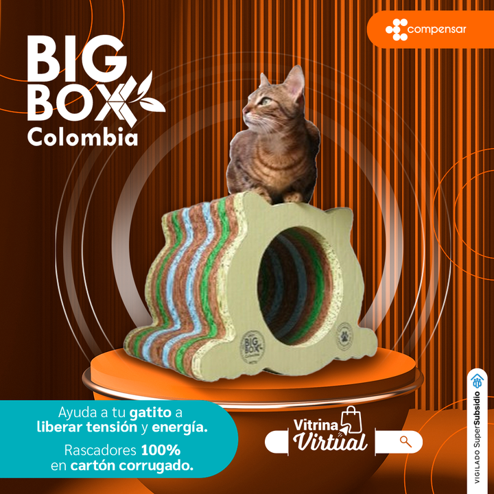 Compensar_info's tweet image. Dale a tu peludo consentido días de diversión y bajo estrés con los productos de Big Box Colombia que encontrarás en nuestra #VitrinaVirtual, y apoya a los emprendedores colombianos 😻🇨🇴

Encuéntralos en bit.ly/3lZG18i