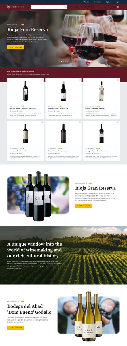 itspaulh's tweet photo. Day 55 of 365

Here's a redesign/refresh of @garyvee's Wine Library website. 

#uidesign #uiux #designstudio #wine #vineyard #winelibrary https://t.co/DZSJhE2sWY
