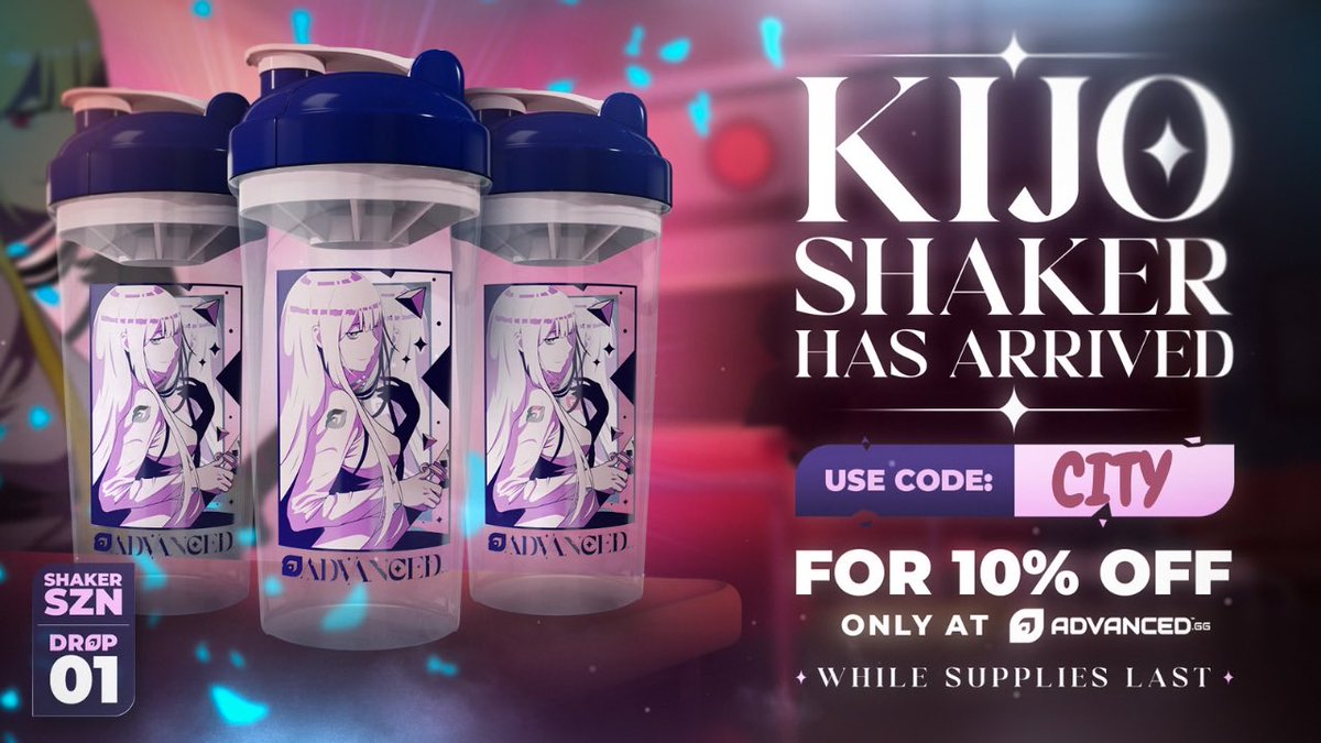 citysparkzz's tweet photo. Introducing this NEW Beauty 🥰 

The cutest @ADVANCEDgg  Anime shaker ever 🥵 This tall beauty can be a great addition to your collection 🥰

use code CITY today for 10% off your order. Focus Up in style ❤️ https://t.co/eM6d2YkHNN