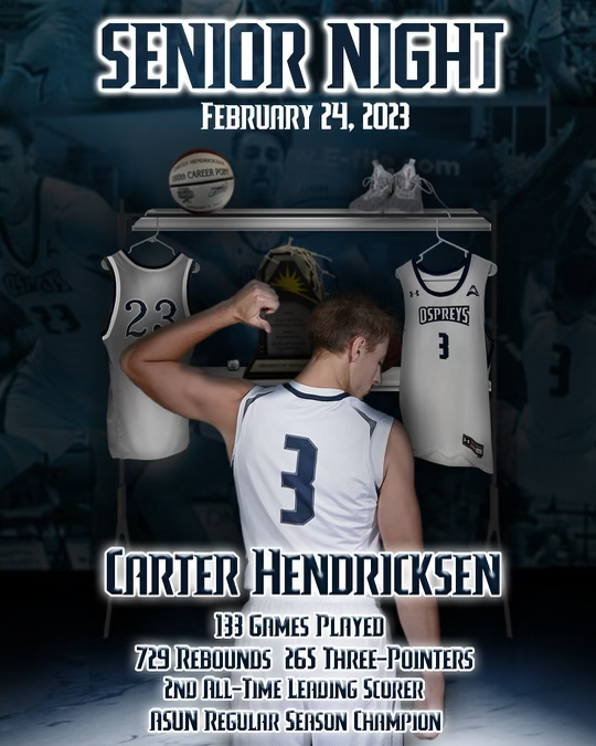 UNF Men's Basketball (@ospreymbb) on Twitter photo ๐๐ฃ๐ ๐ค๐ ๐ฉ๐๐ ๐๐ง๐๐๐ฉ๐๐จ๐ฉ ๐ฉ๐ค ๐ฌ๐๐๐ง ๐ฉ๐๐ ๐๐๐ซ๐ฎ & ๐๐ง๐๐ฎ ๐ตโช๏ธ
Senior Night -- Feb. 24, 2023
#BirdsofTrey // <a href="/c_hendricksen3/">Carter Hendricksen</a> ๐๐ฃ๐ ๐ค๐ ๐ฉ๐๐ ๐๐ง๐๐๐ฉ๐๐จ๐ฉ ๐ฉ๐ค ๐ฌ๐๐๐ง ๐ฉ๐๐ ๐๐๐ซ๐ฎ & ๐๐ง๐๐ฎ ๐ตโช๏ธ
Senior Night -- Feb. 24, 2023
#BirdsofTrey // <a href="/c_hendricksen3/">Carter Hendricksen</a>