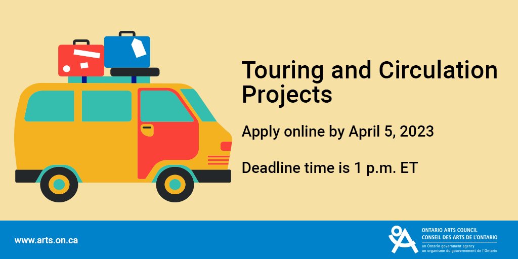 The Touring and Circulation Projects program is open for online applications. Log onto Nova to begin the process! 
ow.ly/vUBH50N26ph