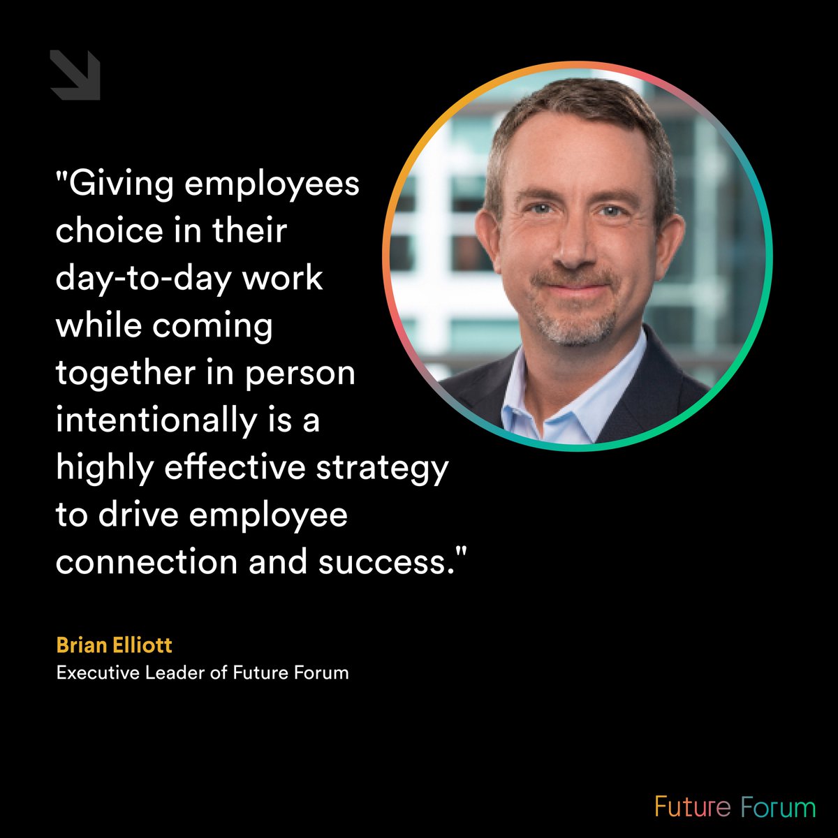 Don't be tempted to return to pre-pandemic ways of working. To drive connection and success, @brianpelliott encourages you to give employees the power of choice. Our data proves why this is critical. futureforum.com/research/futur…