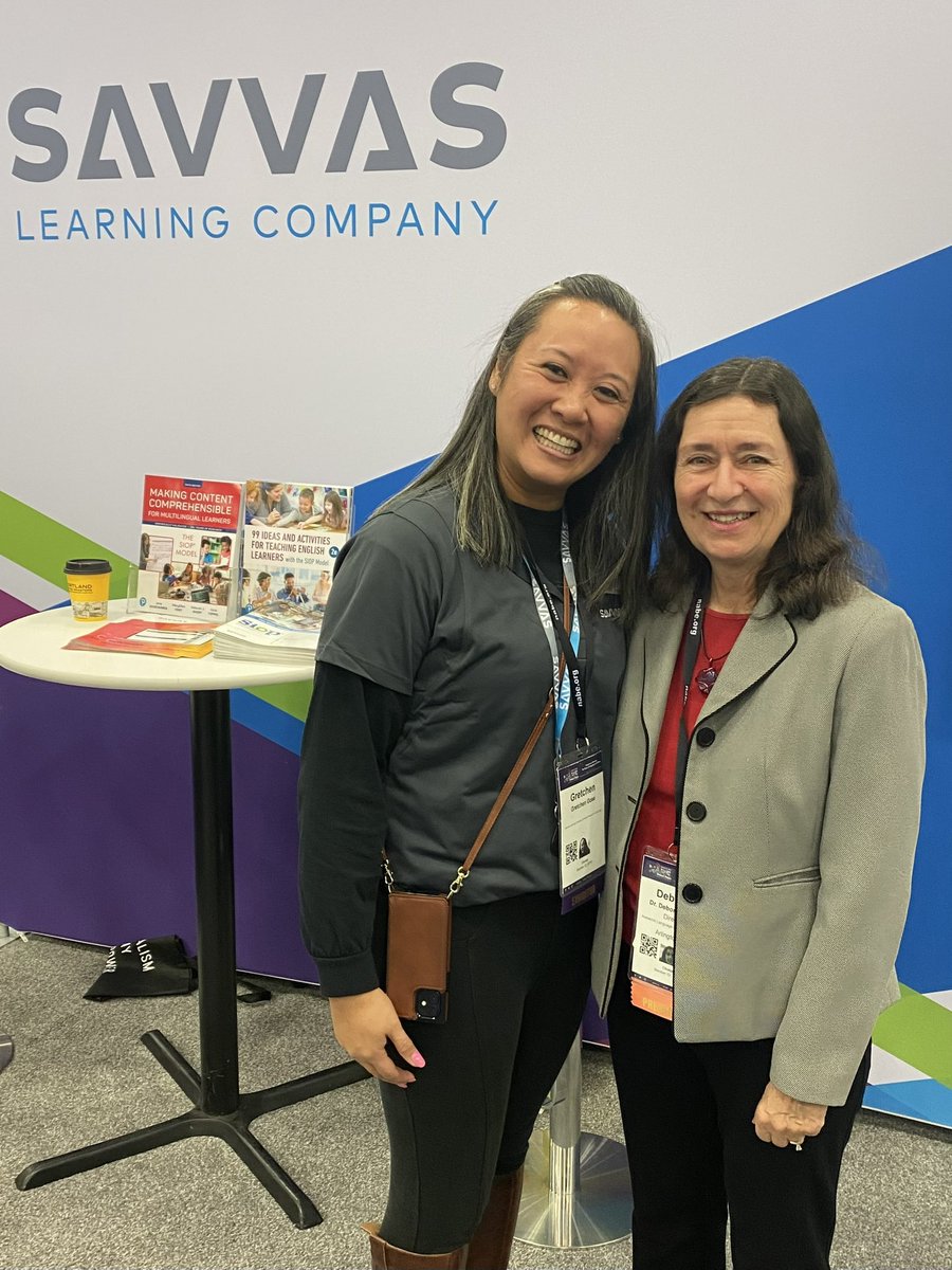 Dr. Deborah Short is in the building!!

Why SIOP with Savvas? Savvas is the only organization endorsed by SIOP authors. 

Come to booth 811 at NABE and meet our authors at noon today!  

#nabe2023 #siopwithsavvas