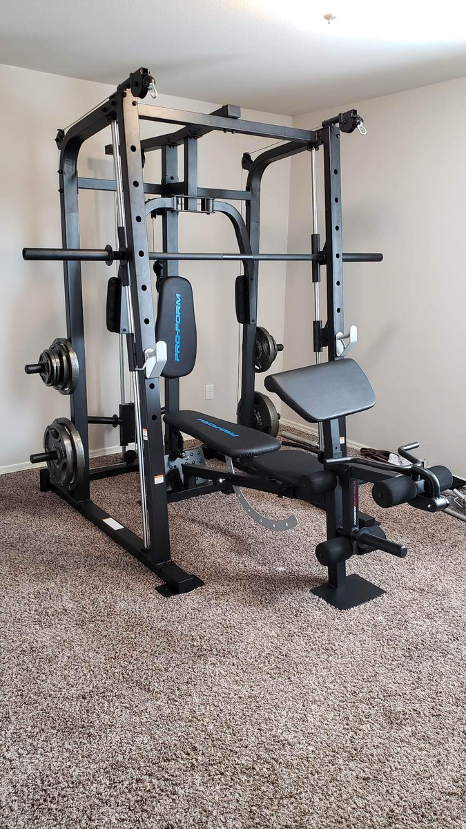 Girl_on_marrs's tweet image. We figured it was time for a home gym, so we went out and got one. #homegym #cliamatecontrolled #proform #alphalete #smithmachine #liftheavyshit #preworkout #ghost #Health #girlwholift #coupleswholift #workout #fitness #restandrepeat #summershredding #privacy #privatesuite