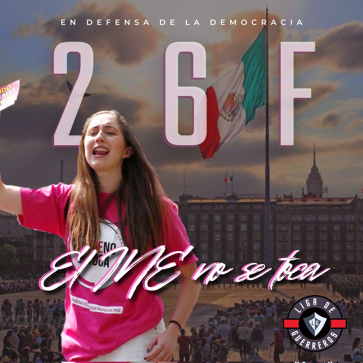 ElBaronNews_'s tweet photo. -Orgullosos de nuestra bandera, orgullosos de defender nuestra libertad, orgullosos de defender al INE #DíaDeLaBandera

#HagamosHistoriaEl26F 
#YoSiVoyAlZocalo 

ALLÁ NOS VEMOS, NO ME FALLEN🙏 https://t.co/JfBvPdQ2U6