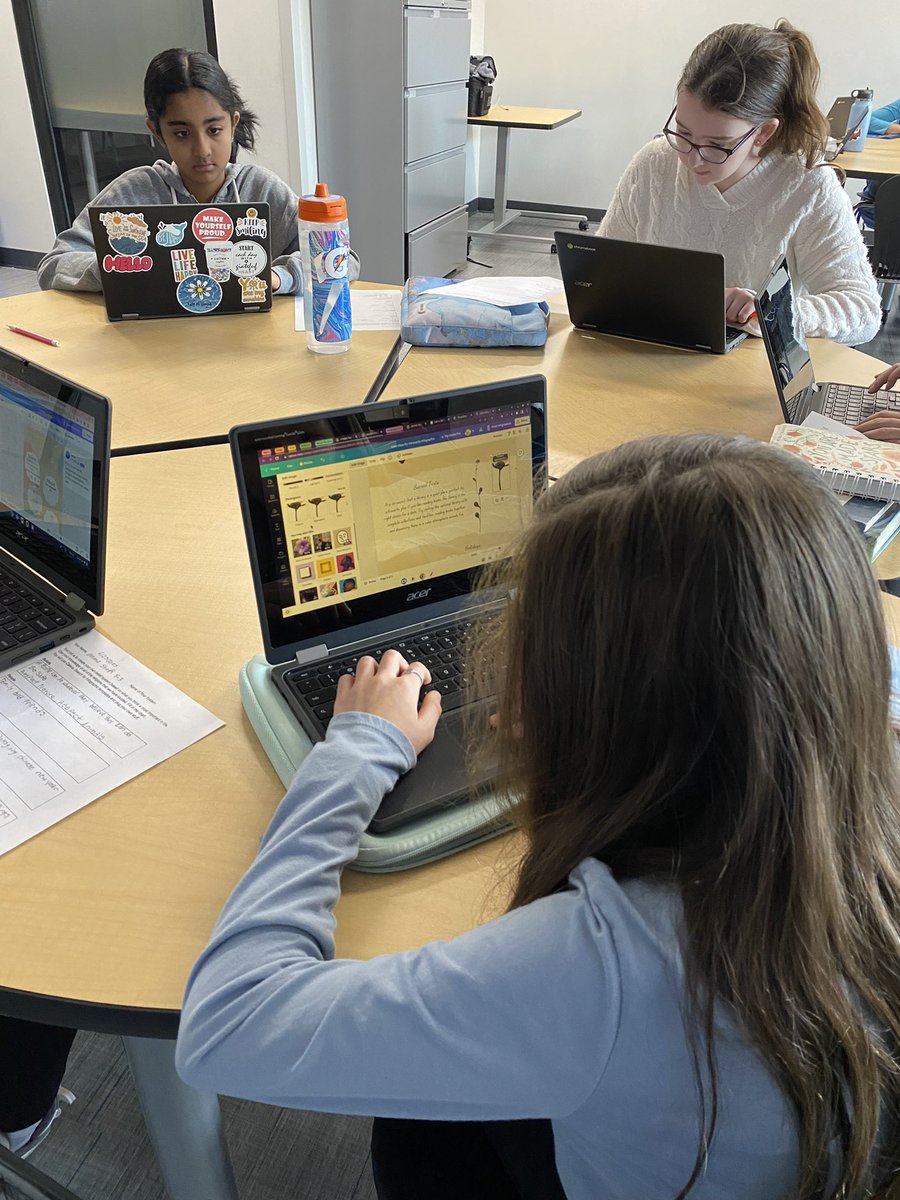 CTroutmanTech's tweet image. Mr. Nemeth’s 6th grade Social Studies classes are coming up with their own religions. Ss used @canva to design infographics that share the main aspects of their religion. The most common holiday in these fictional religions - the creator’s birthday! @erms_DCSD #BetterTogetherDCS