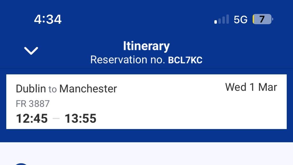 Are you on this flight coming to Anfield 
we have spare seats for transfers direct to Liverpool, DM if interested.