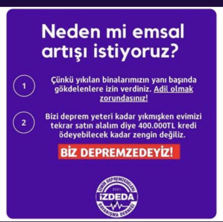 suna_ozgunduz's tweet photo. #izmireKulakVerin Depremzedeye değil GÖKDELENLERE karşı çıkın sadece emsalle kredi olunca evlerimizi yaptırabileceğiz,belediye başkanımız yanımızda BAŞKA KİM TUTACAK ELİMİZDEN DEPREMZEDEYE reva mı bu 😡ARSA PAYIM SATILIK 😡
#EmsalimeDokunma #İzmirdeAfetBölgesiİlanEdilsin https://t.co/GxvUWCAd1Z