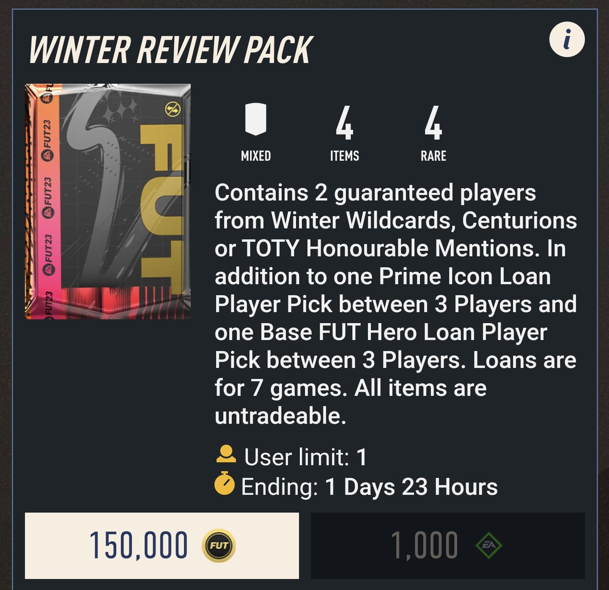 DannyAarons's tweet image. I&apos;ll give 10 people who like this tweet the FIFA Points to open this pack!

Make sure to follow so I can DM ✅