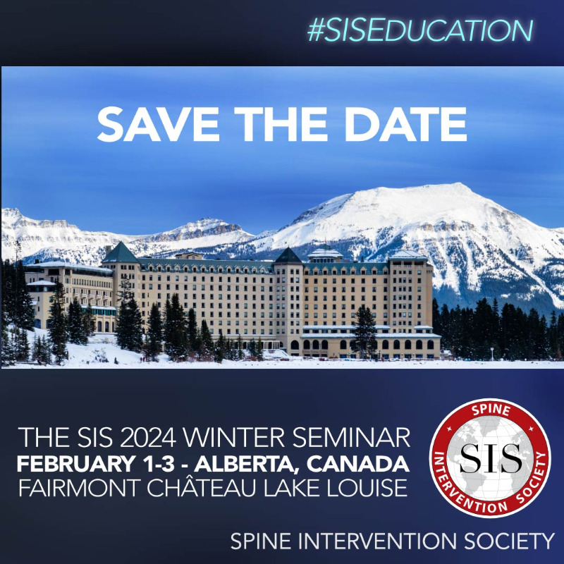 IPSISMed's tweet photo. In 2024, the SIS Winter Seminar will offer you a winter getaway in the natural beauty of Banff National Park in the Canadian Rocky Mountains. Watch for further details. #SISEducation #InterventionalPainMedicine #PainMedicine #InterventionalPainManagement #PainManagement