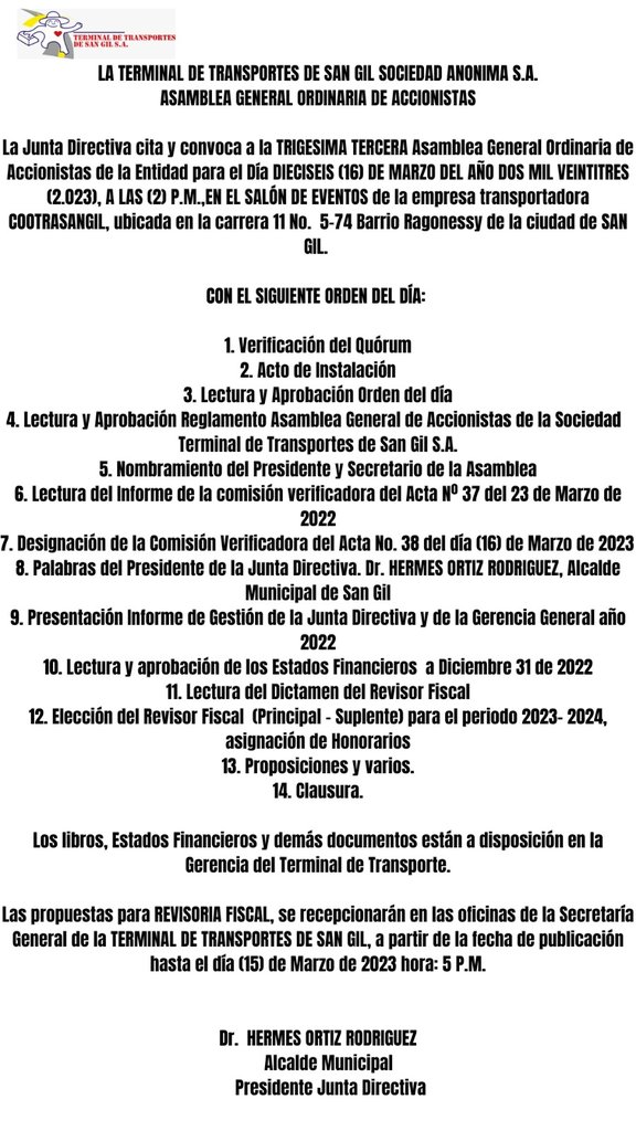 TERMINAL SAN GIL tweet media