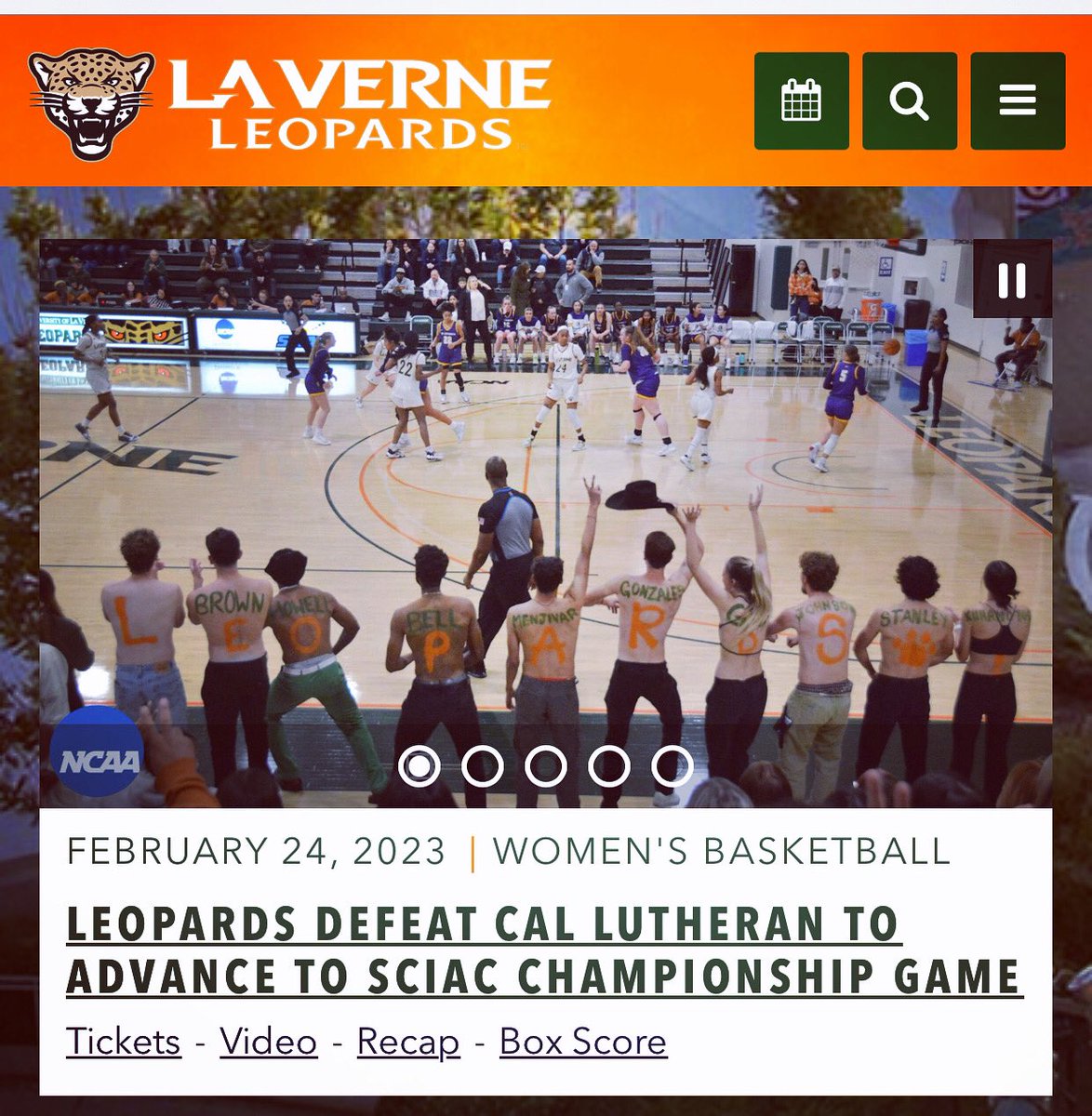 Defensively we got off to slow start in the first half.  It took us a while to find a groove.  But just like dancing, once you can find the rhythm to stay on beat.
@ULVAthletics <a href="/ULVLeopardsWBB/">ULVwbb</a> <a href="/ULaVerne/">University of La Verne</a>