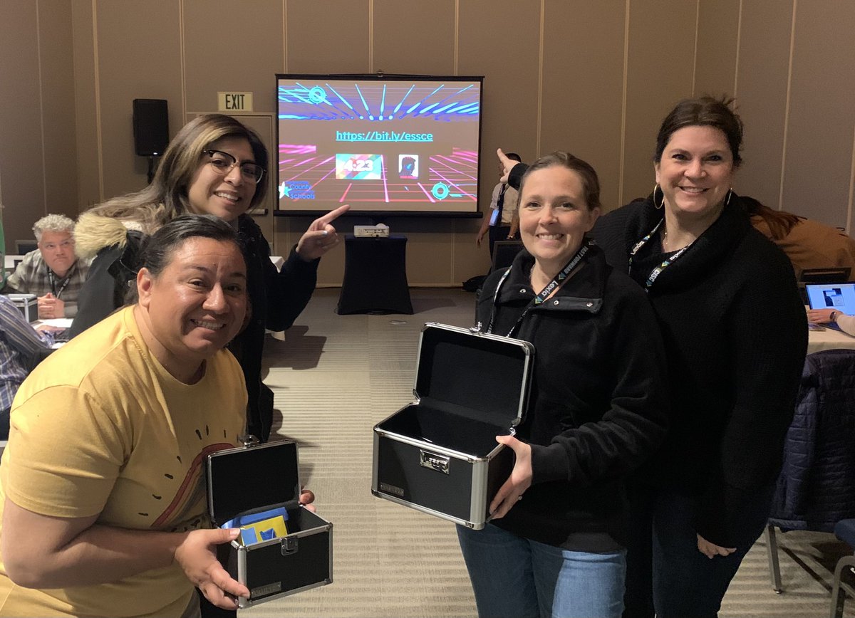 SBCSS_EdTech's tweet photo. These leaders solved the puzzles and saved us from the hacker! @CISCSymposium #cyberescape #cybersecurity #CISC2023 https://t.co/j4A49Lm4Ev