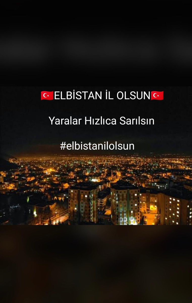 #Elbistanilolsun yaralarımız hızlıca sarılsın🙏