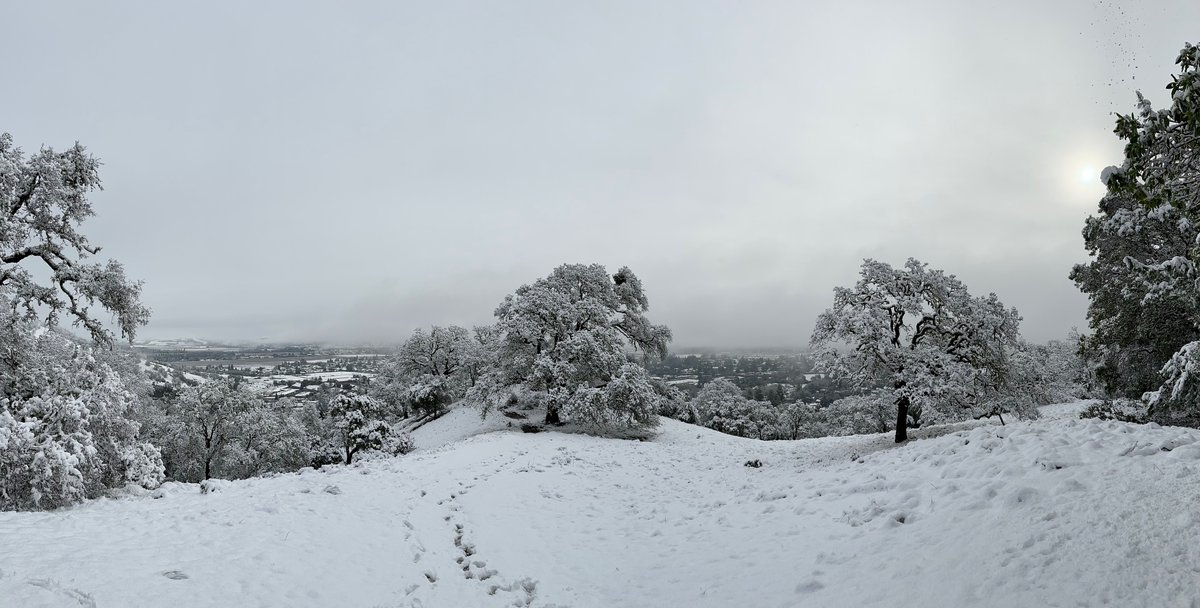 Ukiah Valley 2/24/23 #ukiah #mendocinocounty #snow!