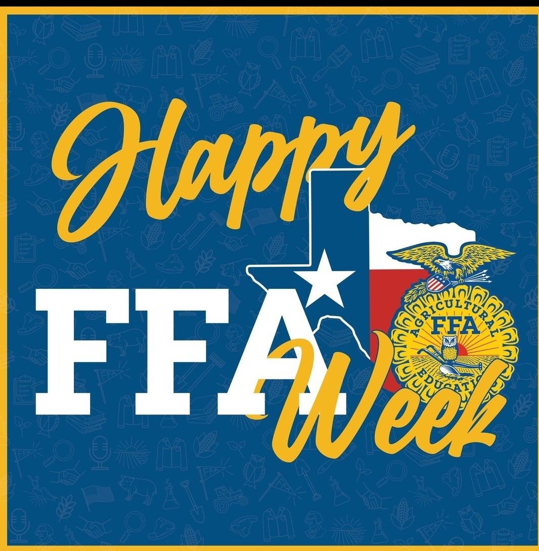 Happy National FFA Week to the over 167,000 FFA membes in the State of Texas, and to the millions of alumni across the state and country! <a href="/TexasFFA/">Texas FFA</a>