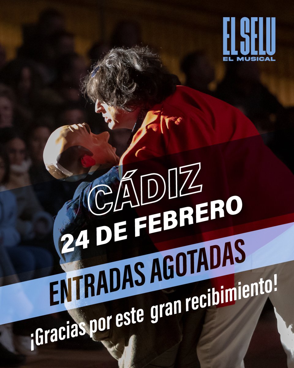 ¡Comenzamos esta vuelta a casa por #Carnaval con un PEDAZO de #SOLDOUT! 🤯

Muchas gracias por este GRAN recibimiento y nos vemos dentro de MUY MUY poquito en el Palacio de Congresos de Cádiz. 👏🏼🎭

¡QUÉ NERVIOS! ¡Hasta ahora! 🎶