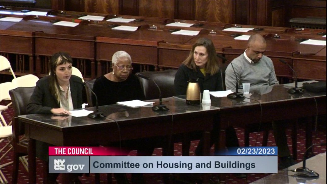 "#Supportivehousing is a key solution to addressing NYC's homelessness crisis, but available affordable land for developing is scarce. In order to meet our target for NYC 15/15 we need to start thinking creatively right now." Network's <a href="/joballam/">Joelle Ballam-Schwan</a>, <a href="/NYCCouncil/">New York City Council</a> Housing/Blgs hearing.