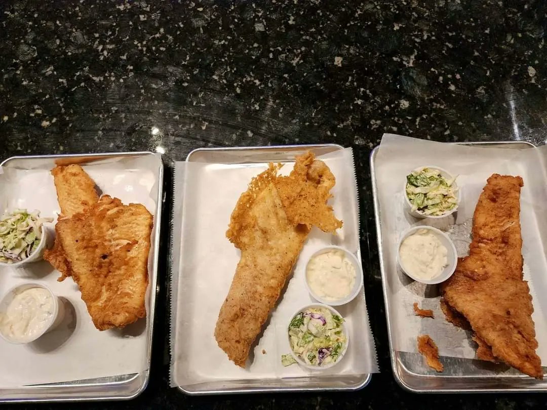TokaBocca's tweet photo. Mmmmmm it's Phish Frie-day! Enjoy a scrumptious Utica Club beer battered haddock for lunch or dinner. We are also offering our Mardi Gras menu a la carte! If you missed out, here's your chance to taste the flavors of New Orleans! Dine in, or take out available! https://t.co/U2SQ6ZPpAm