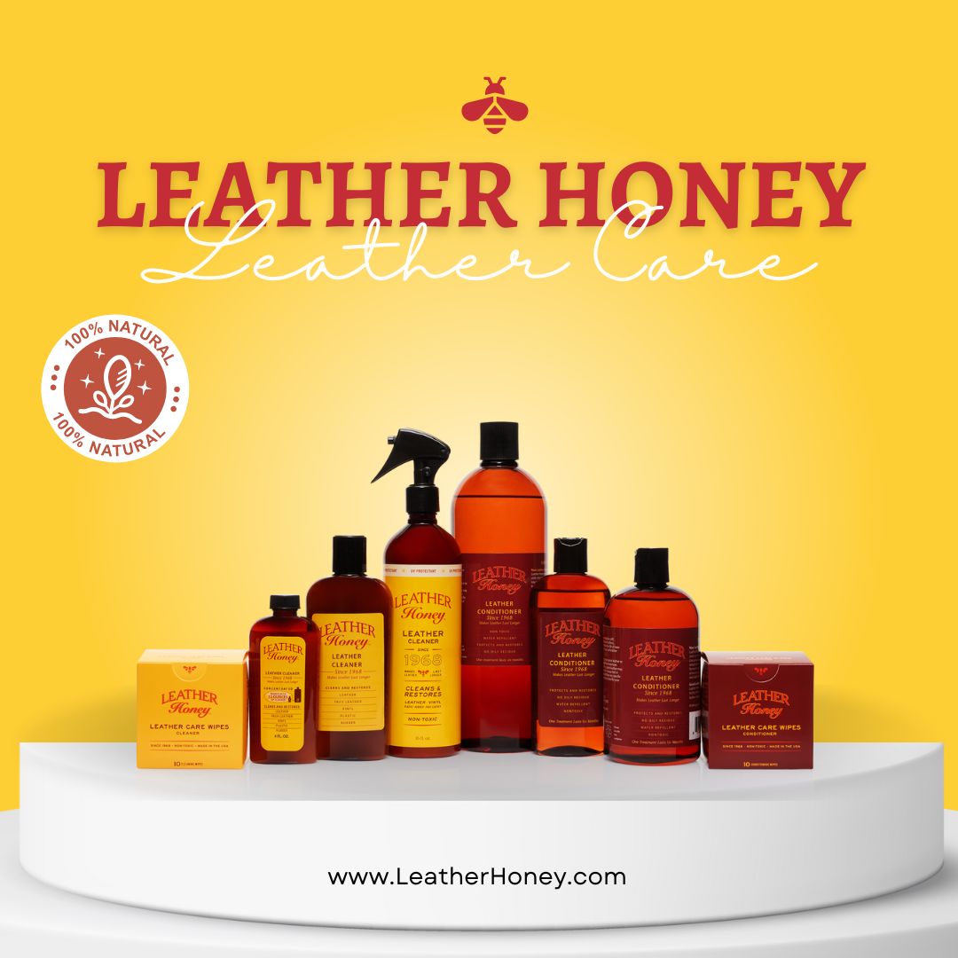 Leather Honey was invented by our grandfather over 50 years ago, and continues to be sold by our family today. We long used it on our family horse farm before deciding to spread the love and share the product with other leather lovers. 

LEATHER IS FOREVER WITH LEATHER HONEY 🐝