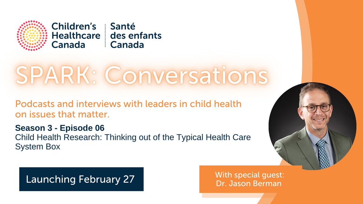 Children's Healthcare Canada (@childhealthcan) on Twitter photo We will be joined by Dr. Jason Berman <a href="/LabBerman/">The Berman Lab</a> who will address how research and partnering with stakeholders across the spectrum- from high tech to business partners to patients could be an important part of reshaping tomorrow’s health care.
Learn more: bit.ly/41dRelR We will be joined by Dr. Jason Berman <a href="/LabBerman/">The Berman Lab</a> who will address how research and partnering with stakeholders across the spectrum- from high tech to business partners to patients could be an important part of reshaping tomorrow’s health care.
Learn more: bit.ly/41dRelR