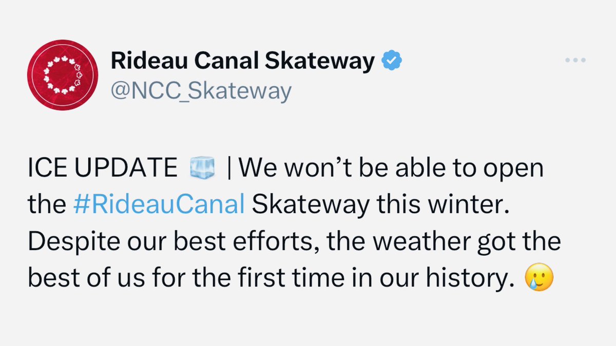 The skateway opened for the 1970-71 season and has opened every year since - until now