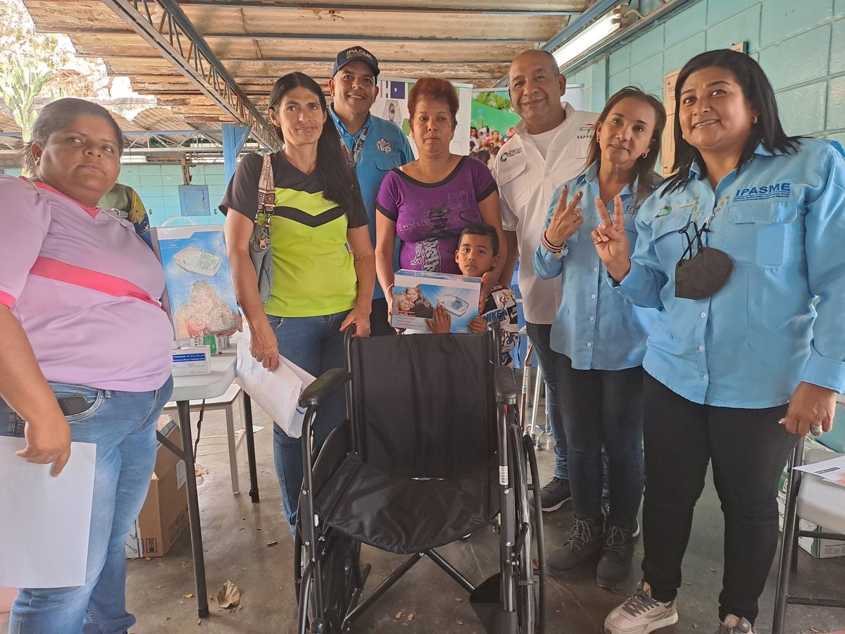 Desde el Mcpio. Santos Michelena junto a la Gob. <a href="/Soykarinacarpio/">Karina Carpio</a> Alcalde @PHernandezPSUV y demás autoridades estuvimos en la jornada de salud del <a href="/IpasmeOficial/">Ipasme Oficial</a> beneficiando a nuestros maestros, obreros, administrativos y comunidad en general. 
#SancionesAsesinas 
<a href="/_LaAvanzadora/">Yelitze Santaella</a>