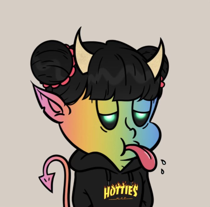 glue2myOFFstrip's tweet image. Had to get my #spacebuns on my @LilHottiesNFT with the tongue sticking out to let kats know my #LilHottie spits hot fire baby!  😈❤️‍🔥🔥🔥🔥 #LFGrow