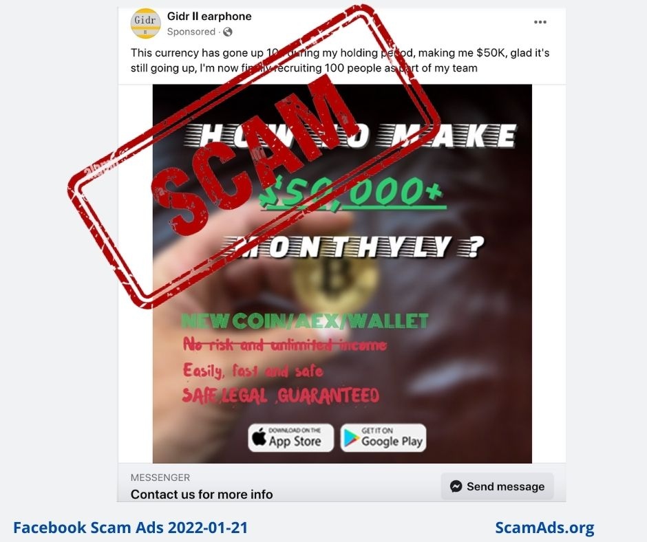 Facebook I Instagram | Meta Platforms = Mark Zuckerberg {CSO ~ Chief Scamming Officer} Is Aiding and Abetting scammers by knowingly allowing their complicit ads. Fraud is being committed. Report to <a href="/canantifraud/">Canadian Anti-Fraud Centre</a> and the <a href="/FBI/">FBI</a>
 en.wikipedia.org/wiki/Aiding_an…
#Facebook #Instagram #scamads