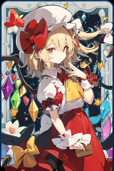 直筆色紙　東方　小悪魔　こぁ　一代大佐　世は並べて事も無し 小悪魔☆東方Project色紙直筆イラスト - ちきたま商店 - BOOTH