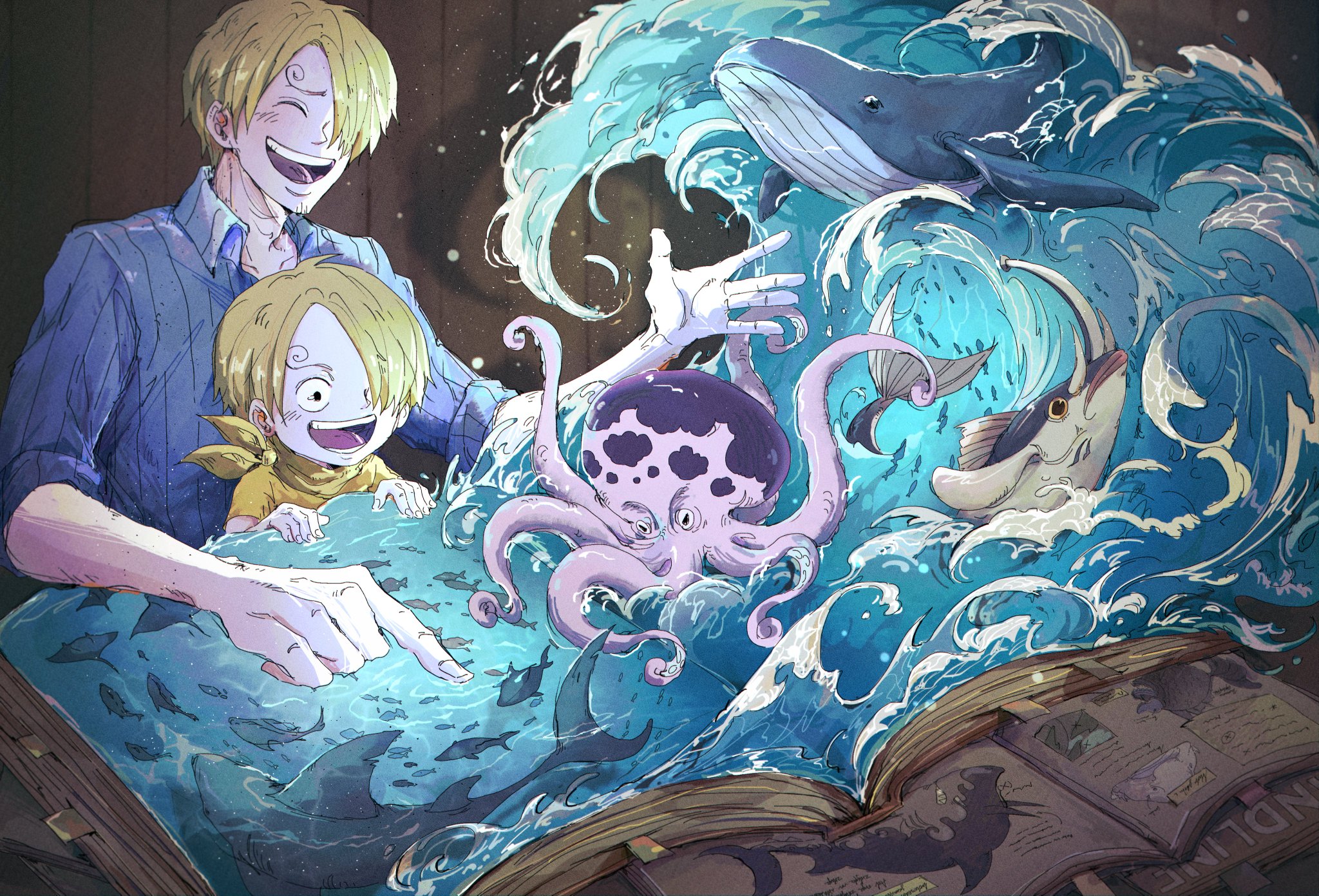 N.Silva @👒🚬 on Twitter: "It's Sanji Week!! 🥺 Day One: All Blue 🌊🐟 # ...