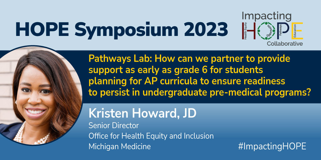 UMichSurgery's tweet photo. Great stuff from Kristen Howard, JD, on how to prepare students for the rigors of advanced curricula so they can succeed in pre-med programs!
#ImpactingHOPE https://t.co/tKPtiNoRlv