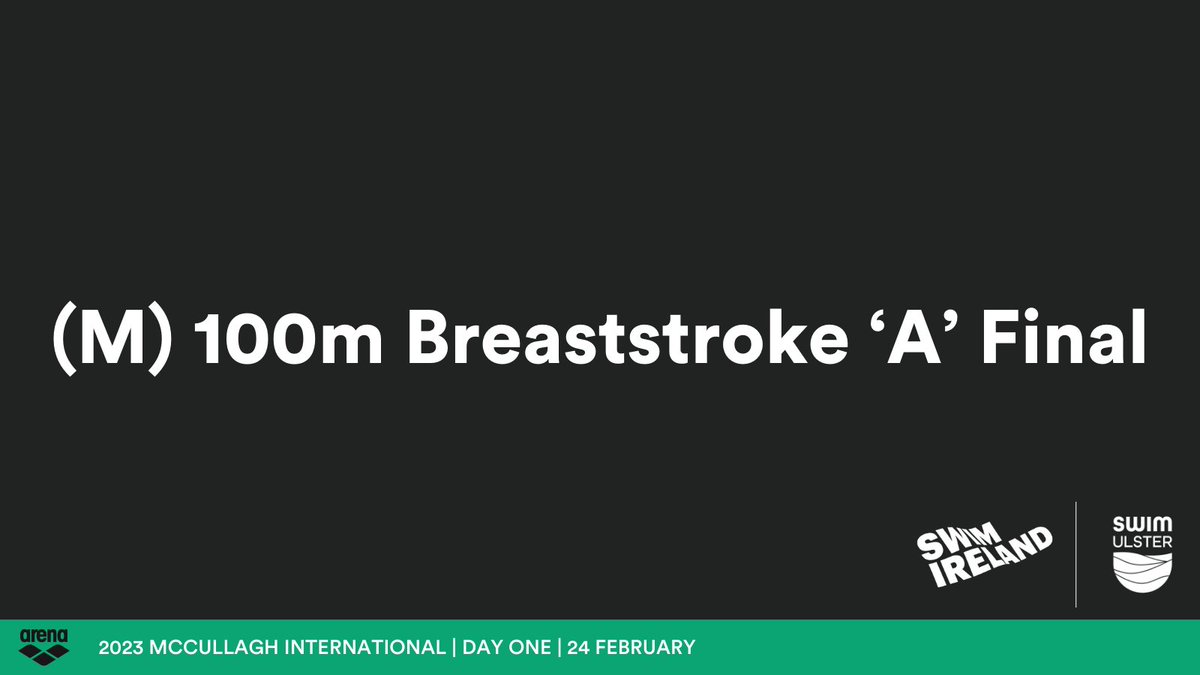 #McCullaghInternational2023

🥇 Darragh Greene | Longford | 1:01.55
🥈 Eoin Corby | Limerick | 1:02.29
🥉 Lachey Reed | Bangor | 1:04.83