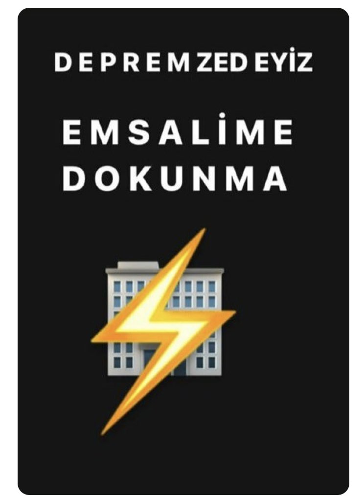 suna_ozgunduz's tweet photo. Afeti yaşadık Depremzedeyiz..
Hayata tekrar tutunmak için #emsalimedokunma hepimiz bir yana savrulduk.Bizleri görmemezlikten..duymamazlıktan gelemezsiniz..

#İzmirdeAfetBölgesiİlanEdilsin
#EmsalimeDokunma
@izdeda https://t.co/P22wF3W1AL