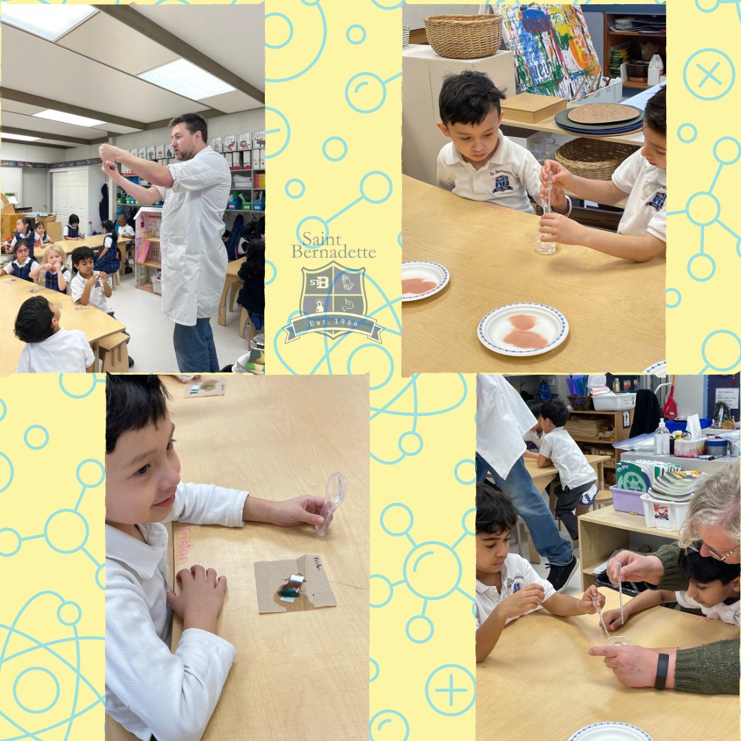 stbeeconnects's tweet image. Our Kindergarten class had a great time learning about chemical reactions with Dr. Dave from High Tech High Touch yesterday. They made slime, used paper and water to show chromatography! #hightechhightouch #chemistry #kindergarten @mvanderpauw