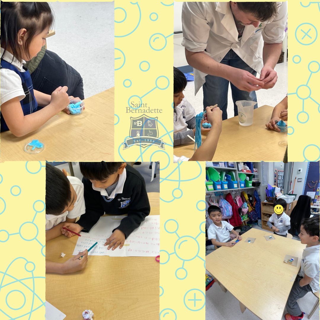 stbeeconnects's tweet image. Our Kindergarten class had a great time learning about chemical reactions with Dr. Dave from High Tech High Touch yesterday. They made slime, used paper and water to show chromatography! #hightechhightouch #chemistry #kindergarten @mvanderpauw