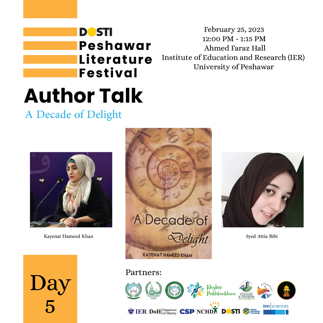 Join @peshawarfest for an author talk. #PeshawarLiteratureFestival2023 #PLF2023 #FestivalProgram #AuthorTalk #Literature