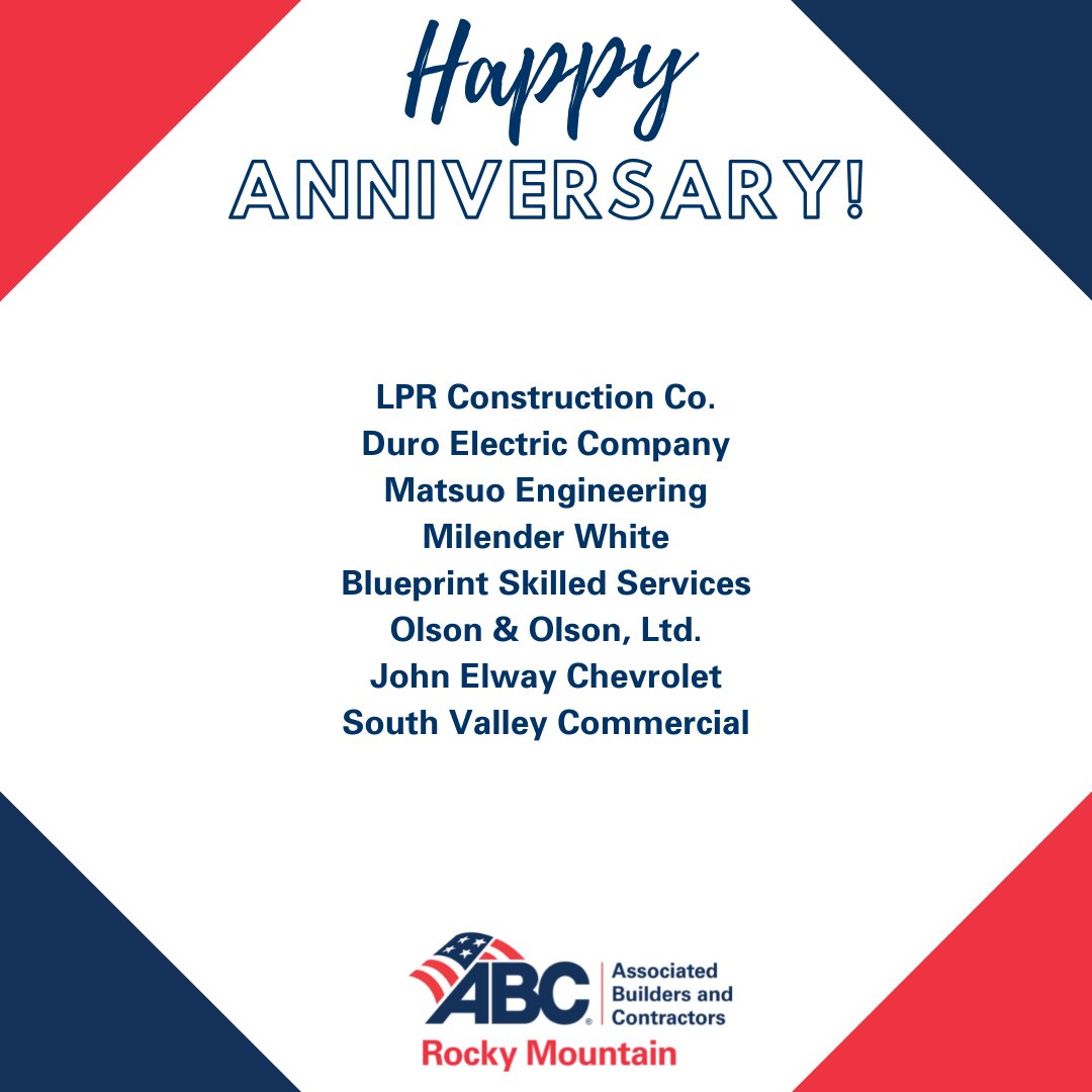 ABCRMC's tweet photo. Happy anniversary to all of our members who joined in February! #ABCRMC #Membership #ABCMeritShopProud https://t.co/UnIBmtlzdN