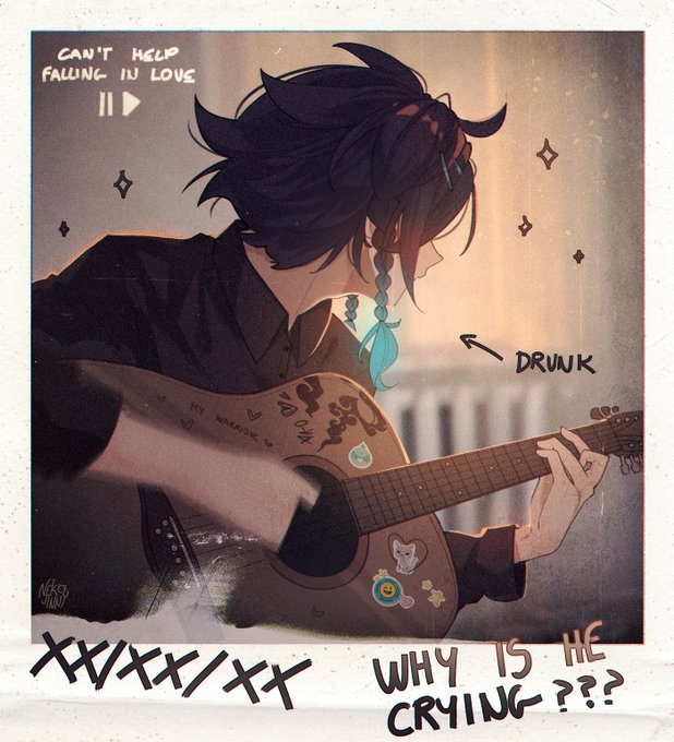 take my hand
take my whole life too
for I can't help falling in love with you
#原神 #Genshinlmpact #venti #xiaoven 