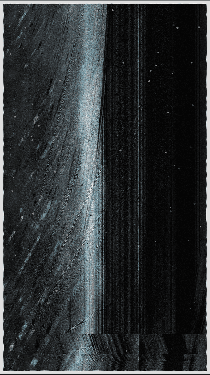 Spatial Curvatures #154

The only monochromish output in the collection. This happened only once in a very early test, months ago. So happy to see you again🖤👀