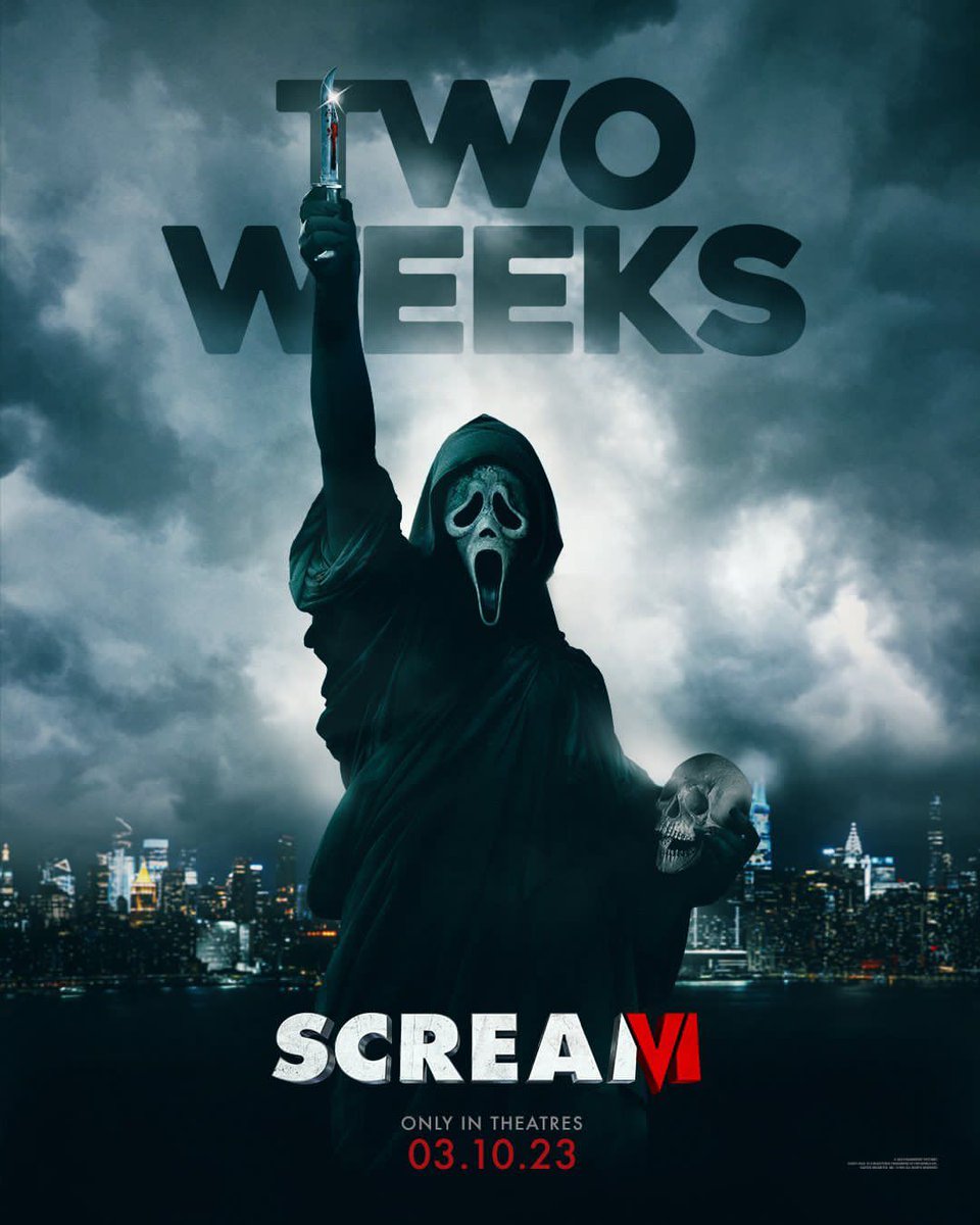 تبقى أسبوعين فقط على عرض فيلم ScreamVI.

-هل ستشاهده😍؟
