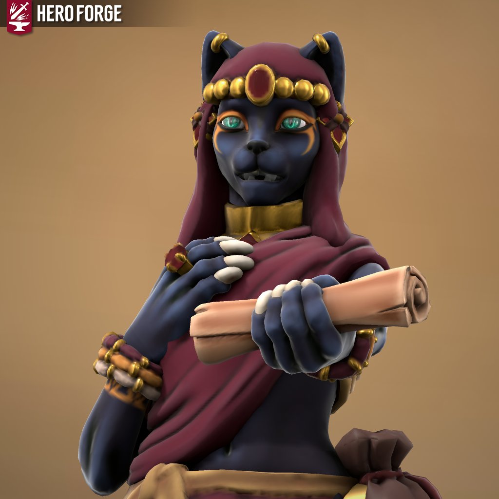 Tamit_IX's tweet photo. No sé cuántos días llevo toqueteando el Hero Forge 😵‍💫, pero creo que Duna de Cristal ya está lo suficientemente presentable 💎🎶

#DnD #Dnd5e #CriticalRole #Netherdeep #DnDcharacter #Tabaxi #Exandria https://t.co/yv8sHZUVsK