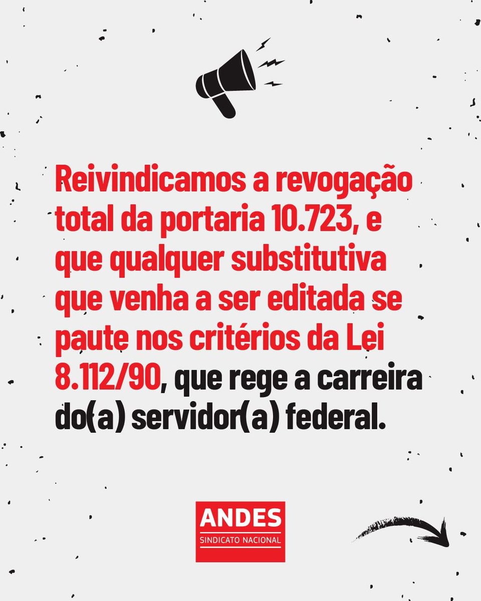 ADUFCG's tweet photo. É urgente a revogação da portaria 10.723. A Lei 8.112/90 é a responsável por reger a carreira das servidoras e dos servidores federais. As novas restrições ferem preceitos da Administração Pública e da Constituição. #revogaportaria10723 https://t.co/w44nB9X7We