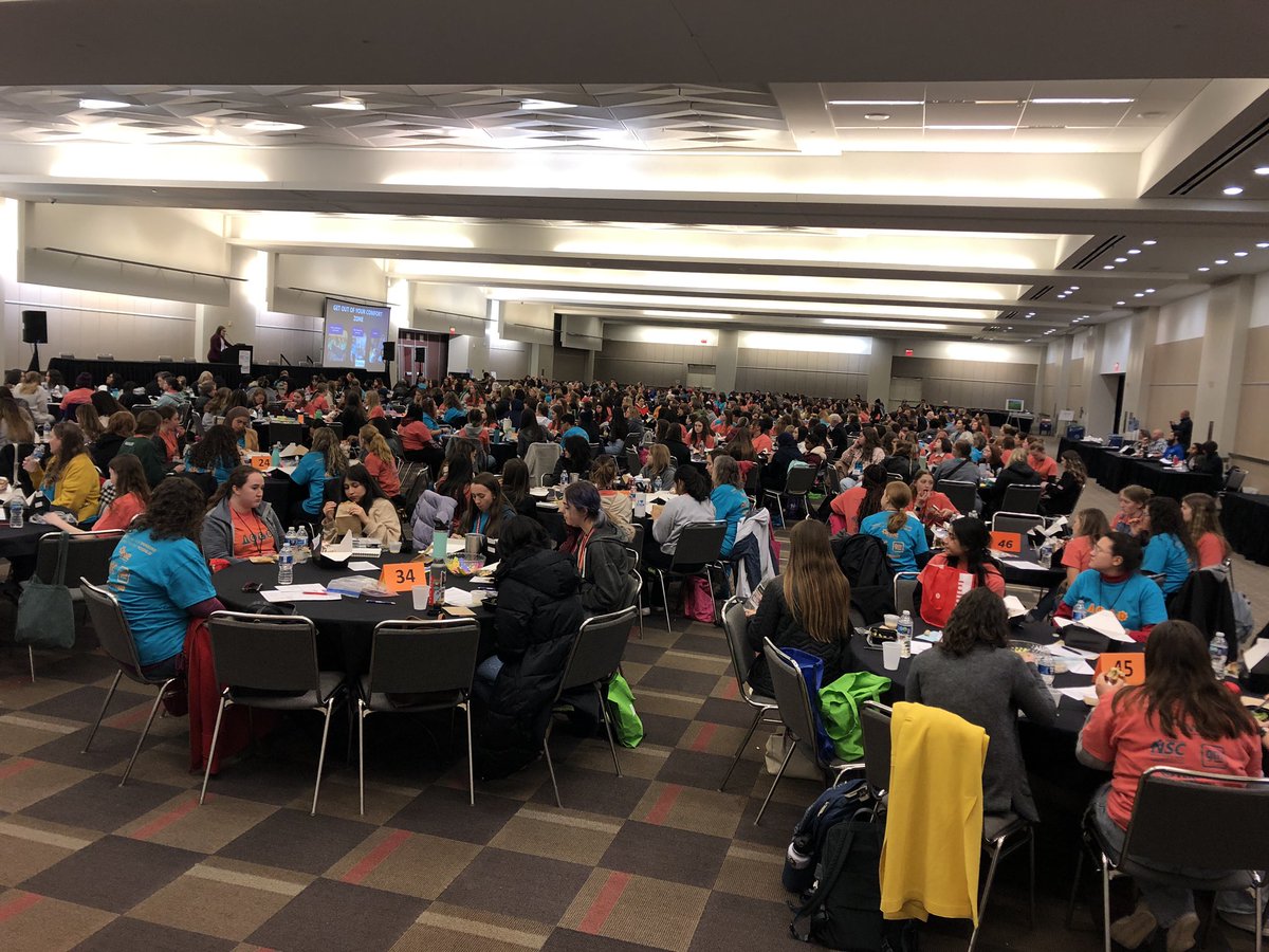 smsdselzer's tweet photo. At the AMAZING Introduce a Girl to Engineering Day with an incredible group of Raiders. It’s so empowering to be in this sea of current and future women engineers. @SMSouthTDain @SWEinKC @SWEinKC_IGED 💪💪🏼💪🏾💚💛💚💛 https://t.co/pVGjvhuvAo